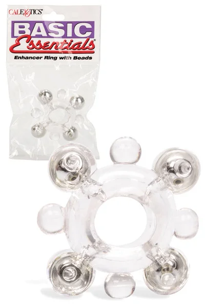 California Exotic Basic Essentials Penis Ring with Beads — image 4 of 6