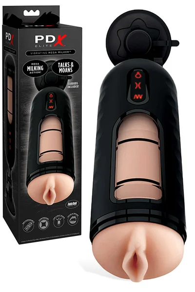 PDX Elite Mega Milker - 9.4" Vibrating  Masturbator — image 6 of 8