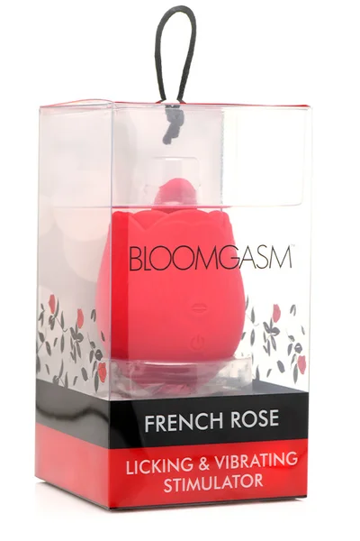 Inmi Bloomgasm French Rose - 3.2" Clitoral Vibrator with Licking Tongue — image 10 of 10