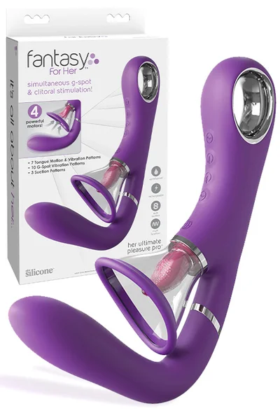Pipedream Ultimate Pleasure Pro - 9.7" Clitoral Pump with Vibrating Tongue & G-Spot Stimulation — image 5 of 8