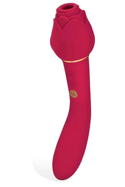 Secret Kisses Rosegasm Twosome - 8" Air Suction Clitoral Stimulator & G-Spot Vibrator — image 4 of 4