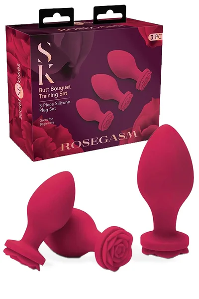 Secret Kisses Rosegasm Butt Bouquet - 3 Piece Anal Training Set — image 4 of 6
