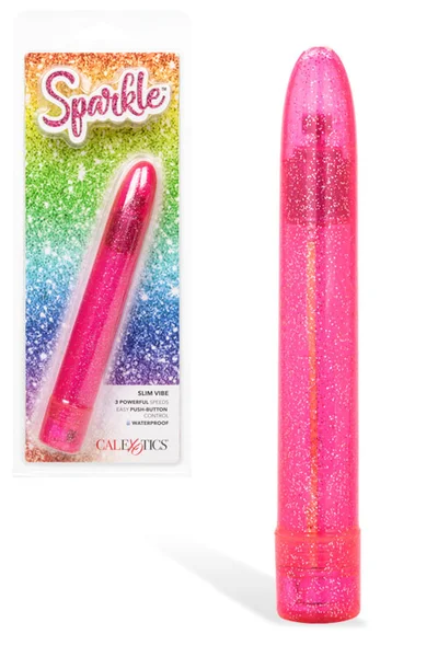California Exotic Sparkle Slim - 6" Classic Vibrator — image 9 of 12