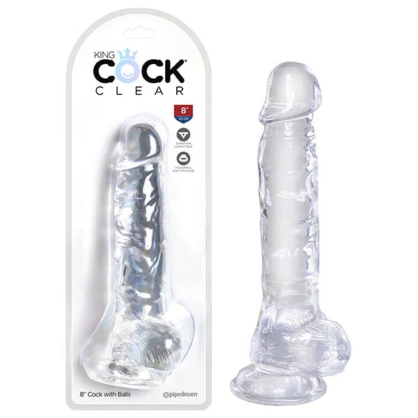 King Cock Clear 8'' Cock with Balls — image 11 of 12