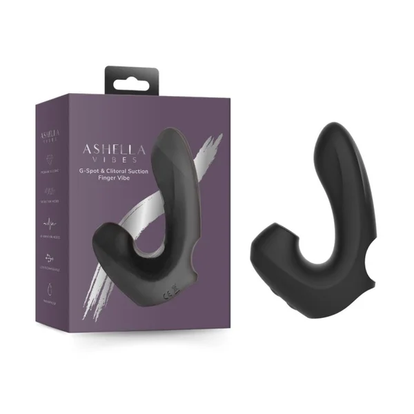 Ashella Vibes G-spot Clitoral Suction Finger Vibe Stimulator Vibrator — image 5 of 5