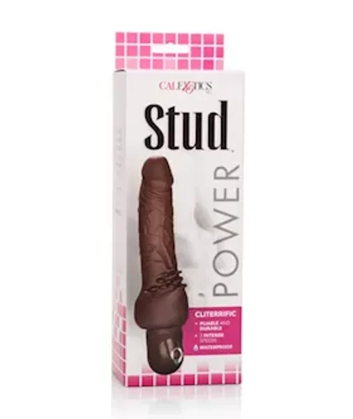 Power Stud Cliterrific - Brown - 7.5 Inch — image 14 of 15