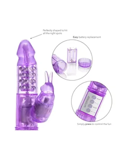 My First Jack Rabbit Vibrator - Purple - 9 Inch — image 10 of 11
