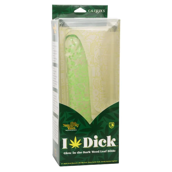 Naughty Bits I Leaf Dick Glow-in-the-Dark Weed  Leaf Dildo - Glow in the Dark — image 19 of 25
