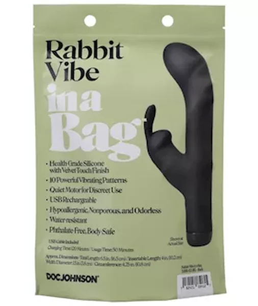 Rabbit Vibe in a Bag - Black — image 12 of 12