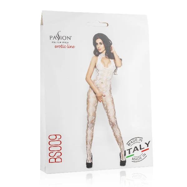 Bodysuit With Open Cleavage White
