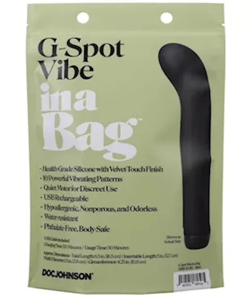 G-Spot Vibe in a Bag - Black — image 12 of 12