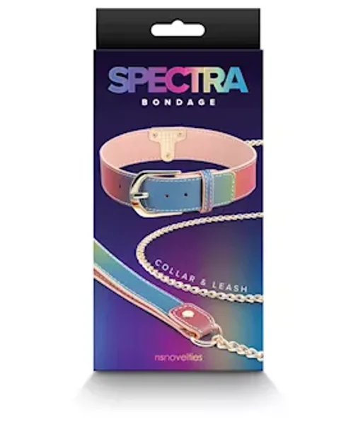 Spectra Bondage - Collar and Leash - Rainbow — image 7 of 7