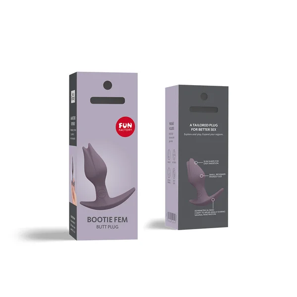 Fun Factory Bootie Fem Silicone Anal Plug - Dark Taupe — image 19 of 23