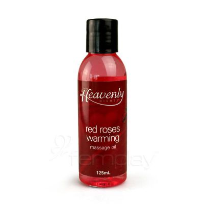 Heavenly Nights Warming Massage Oil Red Roses 125ml