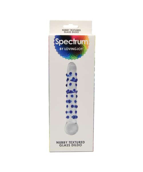 Spectrum Nubby Textured Glass Dildo