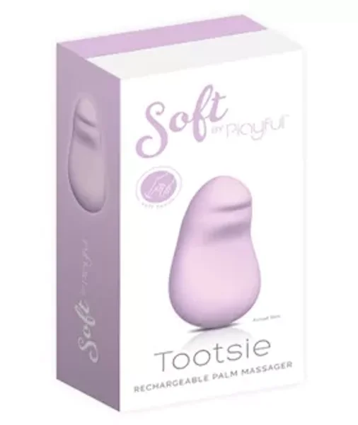 Soft by Playful Tootsie Rechargeable Palm Massager Purple — image 9 of 9