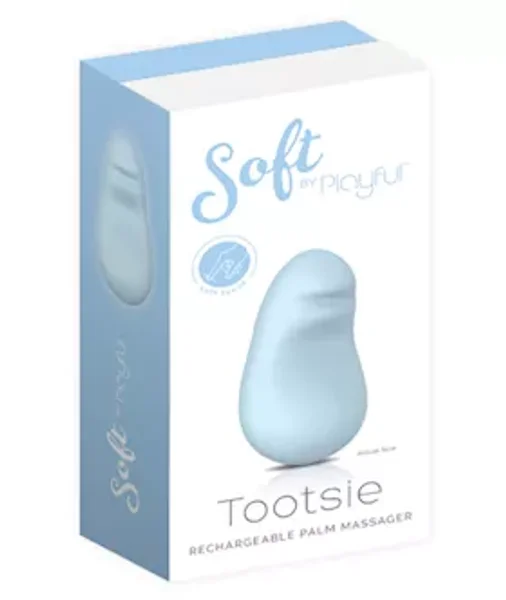 Soft by Playful Tootsie Rechargeable Palm Massager Blue — image 9 of 9