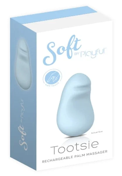 Soft by Playful Tootsie Rechargeable Palm Massager Blue — image 10 of 12
