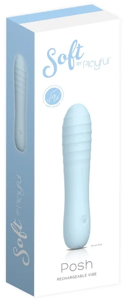 Soft by Playful Posh - Rechargeable Vibrator Blue — image 10 of 11