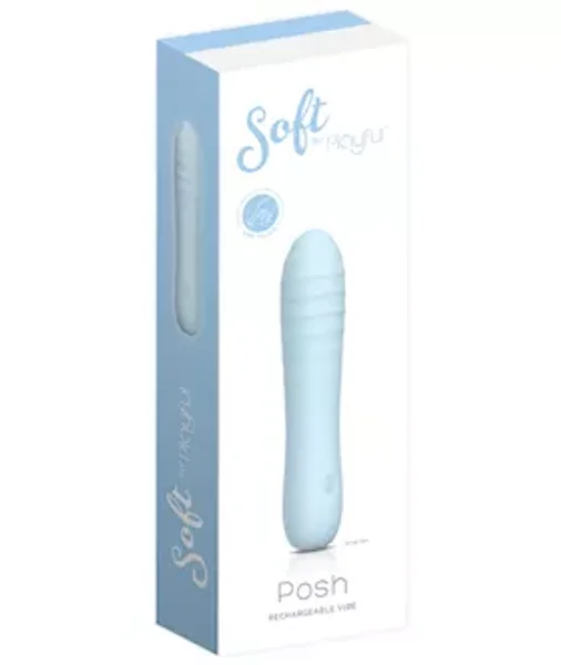 Soft by Playful Posh - Rechargeable Vibrator Blue — image 8 of 11