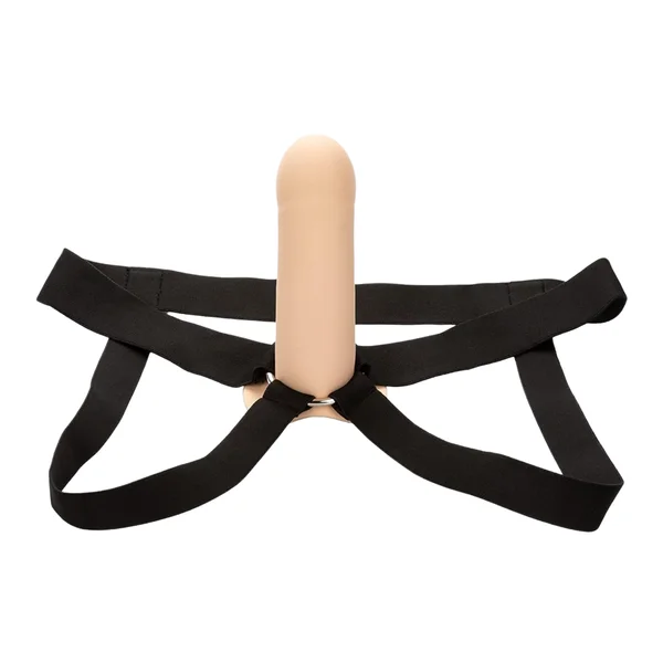 Performance Maxx Silicone 6.25" Hollow Penis Extension With Harness By CalExotics - Vanilla — image 24 of 25