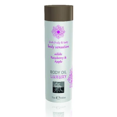 Shiatsu Luxury Body Oil Edible Raspberry Apple