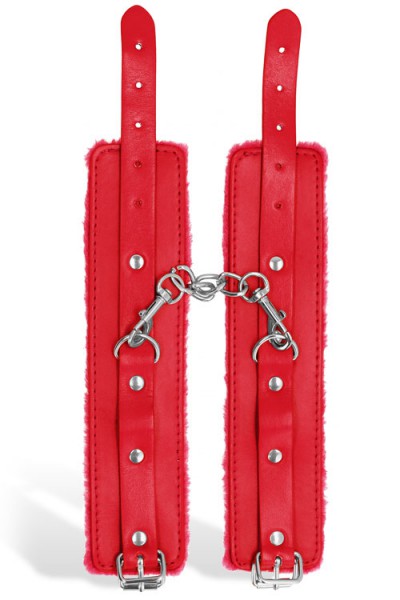 OUCH! Faux Fur & Leather Handcuffs