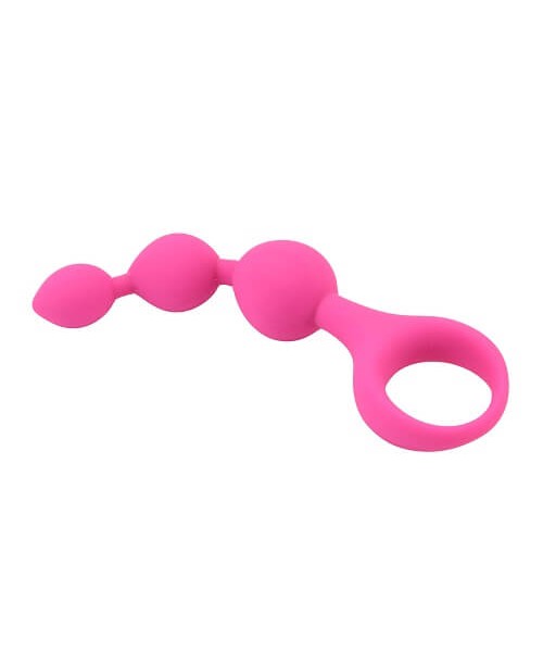 Loving Joy Triple Ripple Anal Beads-Pink — image 4 of 9