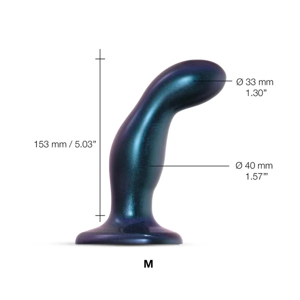 Strap-On-Me Snaky Dil Medium - Metallic Blue — image 9 of 10