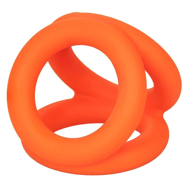 Alpha Liquid Silicone Tri-Ring Erection Enhancer Orange — image 6 of 8