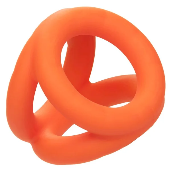 Alpha Liquid Silicone Tri-Ring Erection Enhancer Orange — image 5 of 8
