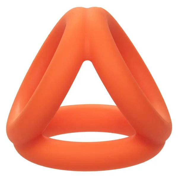 Alpha Liquid Silicone Tri-Ring Erection Enhancer Orange — image 4 of 8