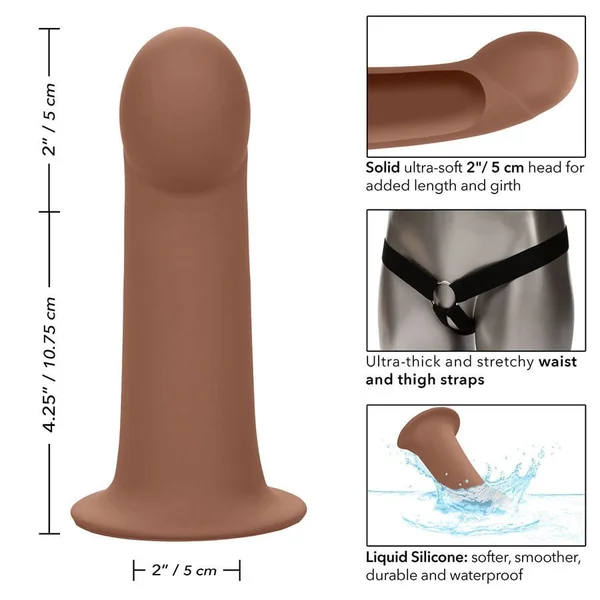 Performance Maxx Hollow Penis Extension with Harness Brown or Tan — image 8 of 12