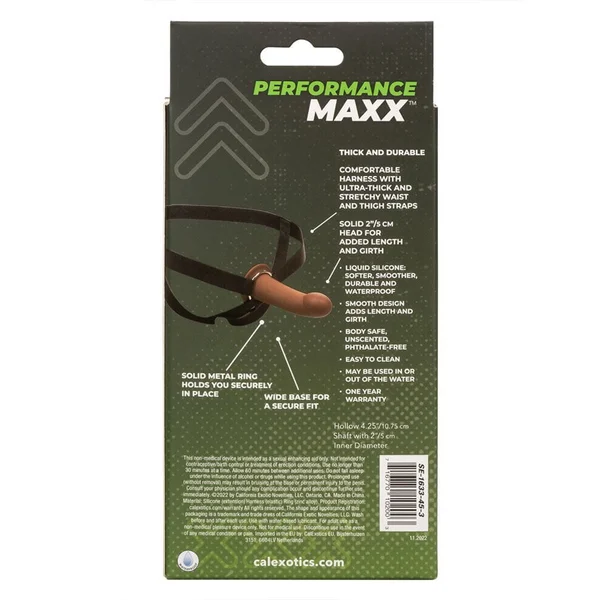 Performance Maxx Hollow Penis Extension with Harness Brown or Tan — image 11 of 12