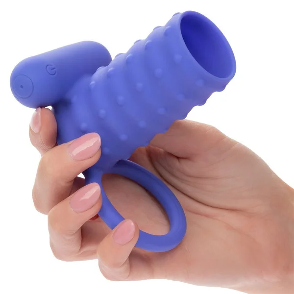 Silicone Rechargeable Endless Desires Vibrating Erection Enhancer Blue — image 3 of 8