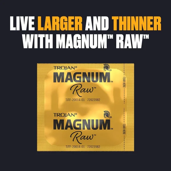 Trojan Magnum "Raw" Large Size Condoms — image 9 of 11