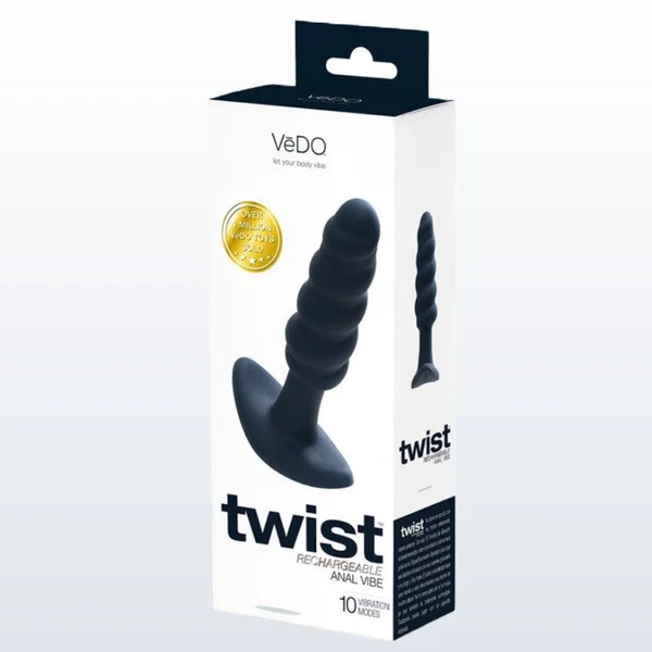 VeDO Twist Plug Vibrating Butt Plug - Black — image 22 of 23