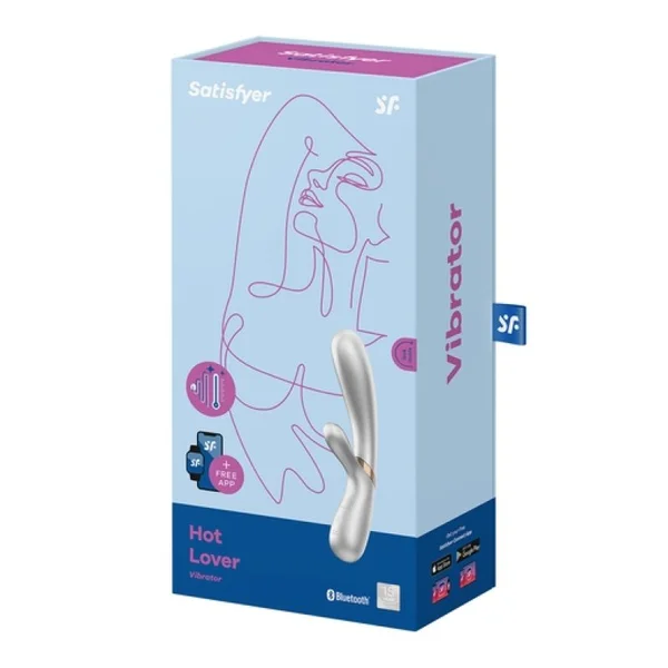 Satisfyer Hot Lover Silver/Champagne Incl. Bluetooth And App Rabbit Vibrator — image 12 of 12