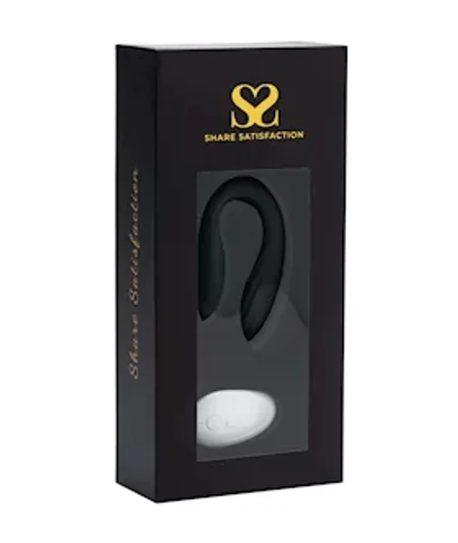 Share Satisfaction Gaia Remote Controlled Couples Vibrator - Black — image 10 of 10