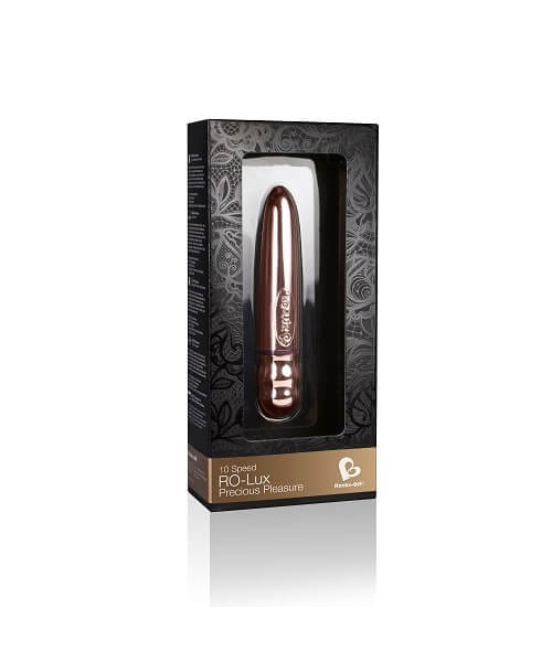Rocks Off RO-LUX 10 Function Rose Gold Vibrating Bullet