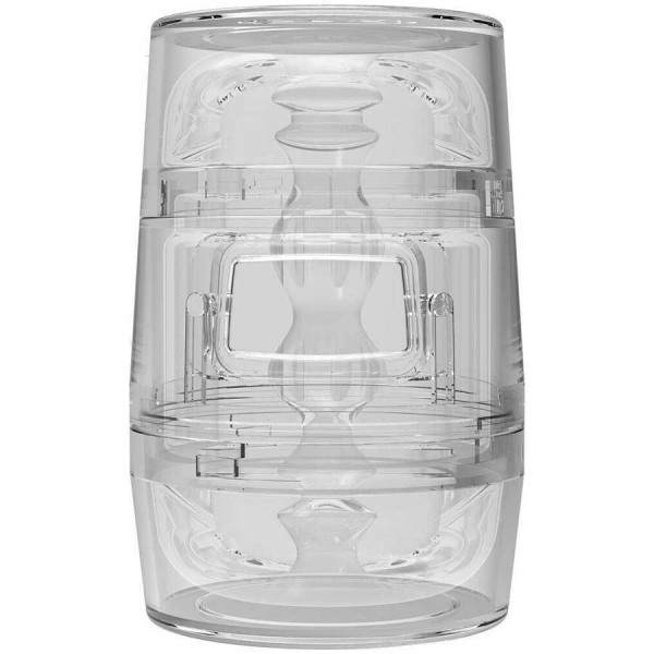 Main Squeeze Pop-Off Clear Portable and Discreet Male Masturbator