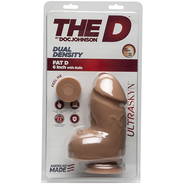 The D - Fat D - 6 Inch With Balls - Ultraskyn -  Caramel — image 4 of 5