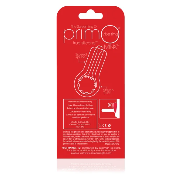 Primo Minx Premium Silicone Vibe Ring - Merlot — image 15 of 15