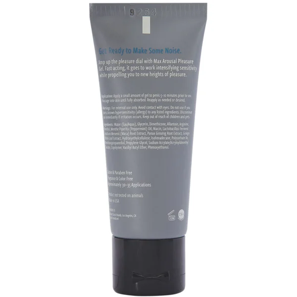 Max Arousal Pleasure Gel Regular Strength 1.2 Fl Oz — image 7 of 8