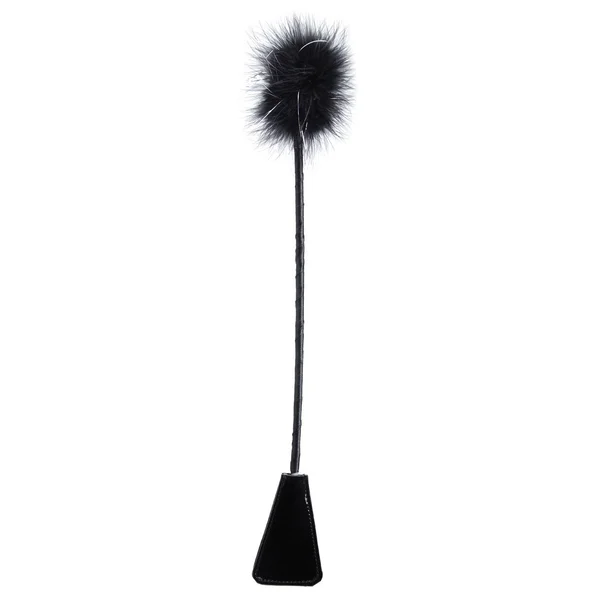 Fetish Fantasy Series Feather Crop - Black — image 3 of 3