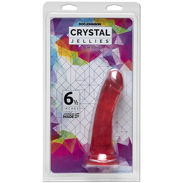 Crystal Jellies - 6.5 Inch Slim Dong - Pink — image 4 of 5