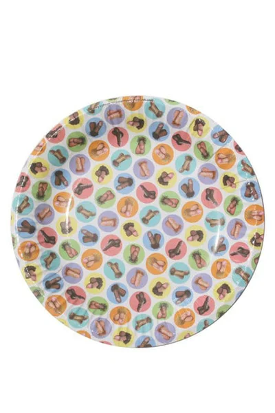 Dirty Dishes Mini-Penis Style Plates (8 X Pack) — image 3 of 3