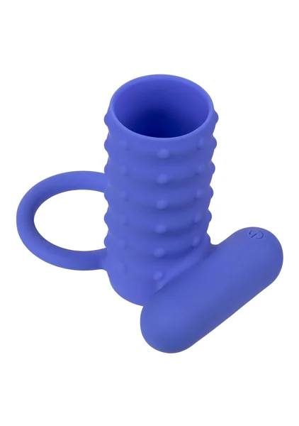 Silicone Rechargeable Endless Desires Enhancer Vibrating Cock Ring By CalExotics - Purple — image 22 of 25
