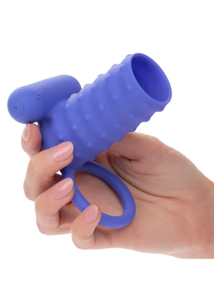 Silicone Rechargeable Endless Desires Enhancer Vibrating Cock Ring By CalExotics - Purple — image 24 of 25