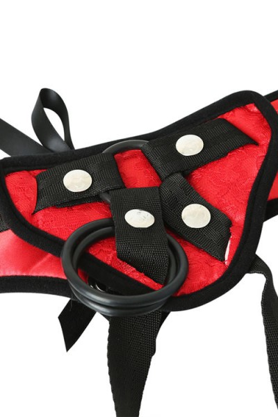 Sportsheets International Lace-Up Corset-Style Strap On